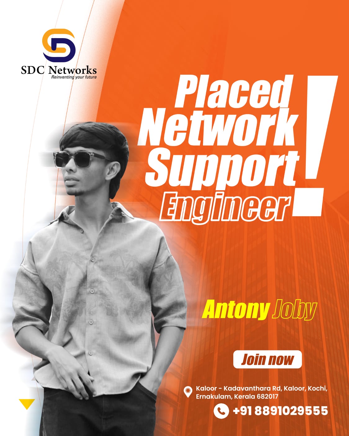 Antony joby - Network support engineer at Networking